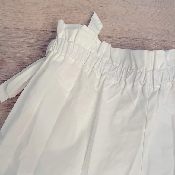 WHITE Skort elastic waist pull up - Picture 7 of 11